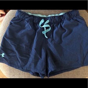 Under Armour Workout Shorts Sz S Blue